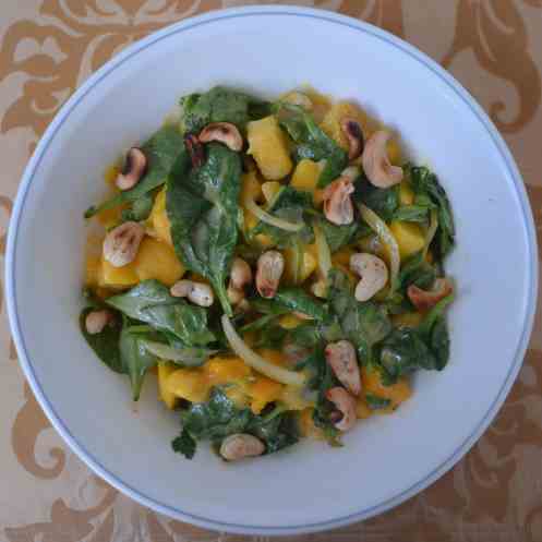 Mango and Baby Spinach Summer Salad!