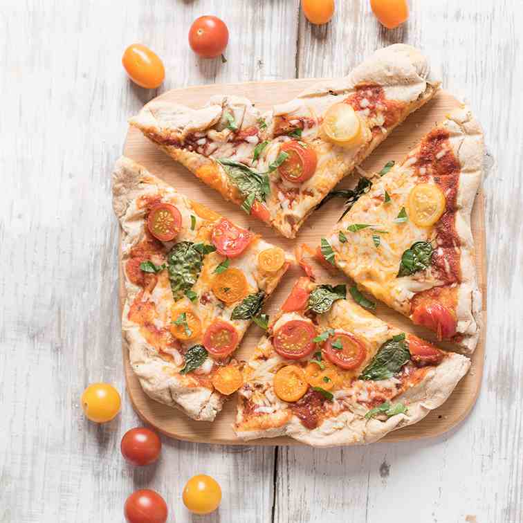 Grilled Tomato Basil Pizza