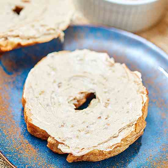 Cinnamon Swirl Bagels w/ Cream Cheese