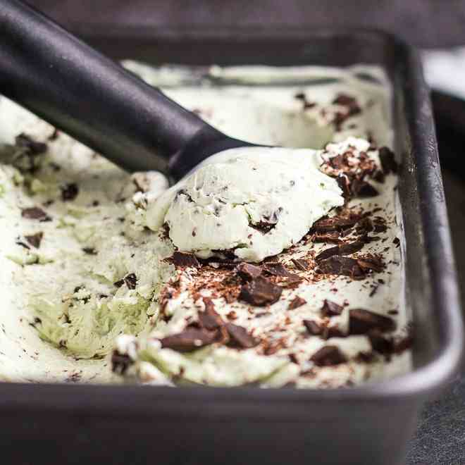 Mint Chocolate Chip Ice Cream