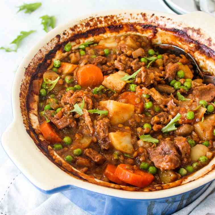 Crock Pot Beef And Lentil Stew