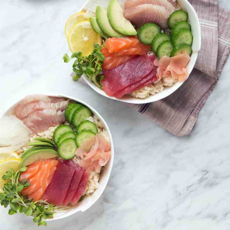 Reset Brown Rice Chirashi Bowl 