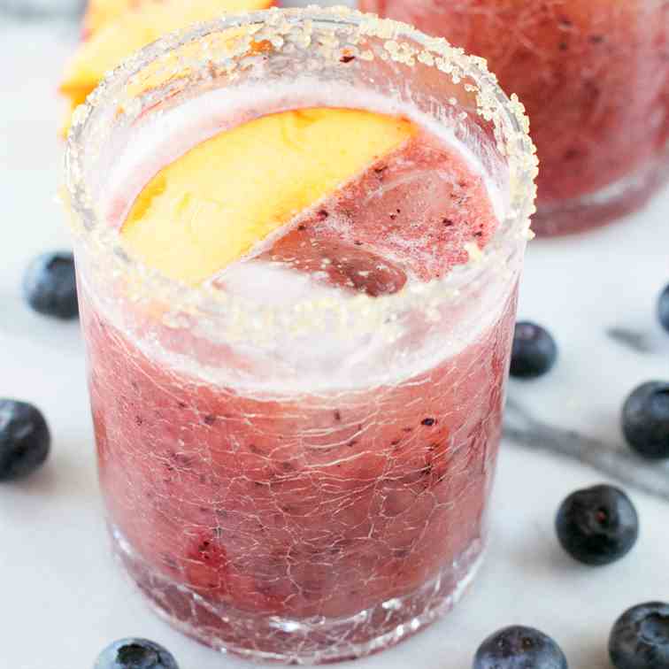 Peach Blueberry Margarita