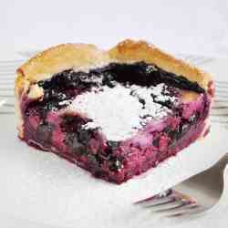 blueberry and cream tart