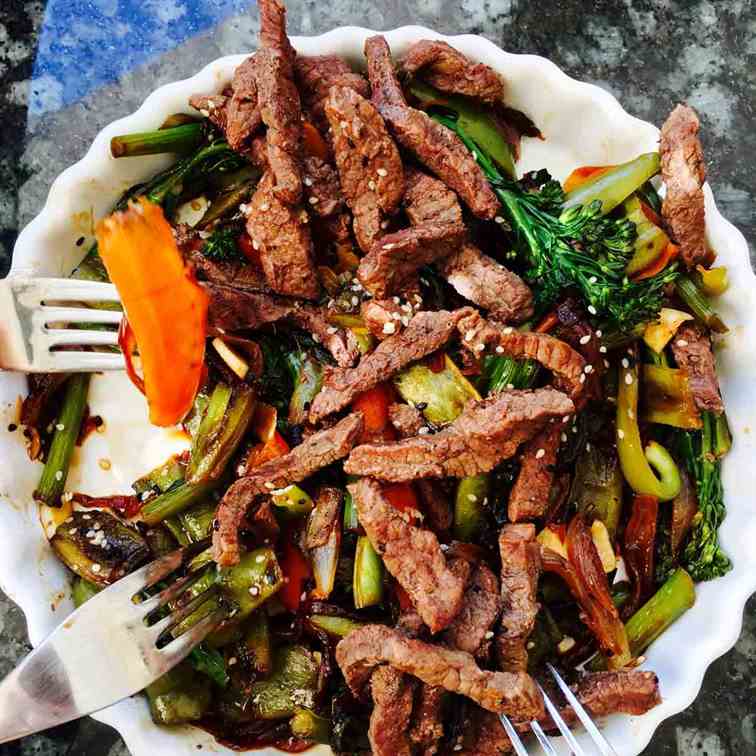 Tenderstem broccoli and buffalo hoisin 