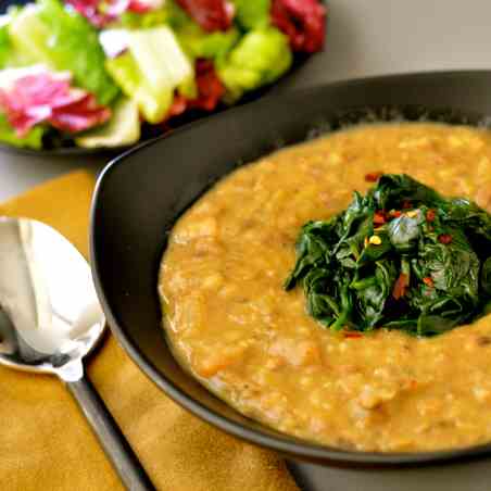 Black-Eyed Pea Soup with Greens 