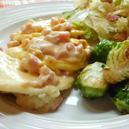 Cheesy Pierogi Casserole