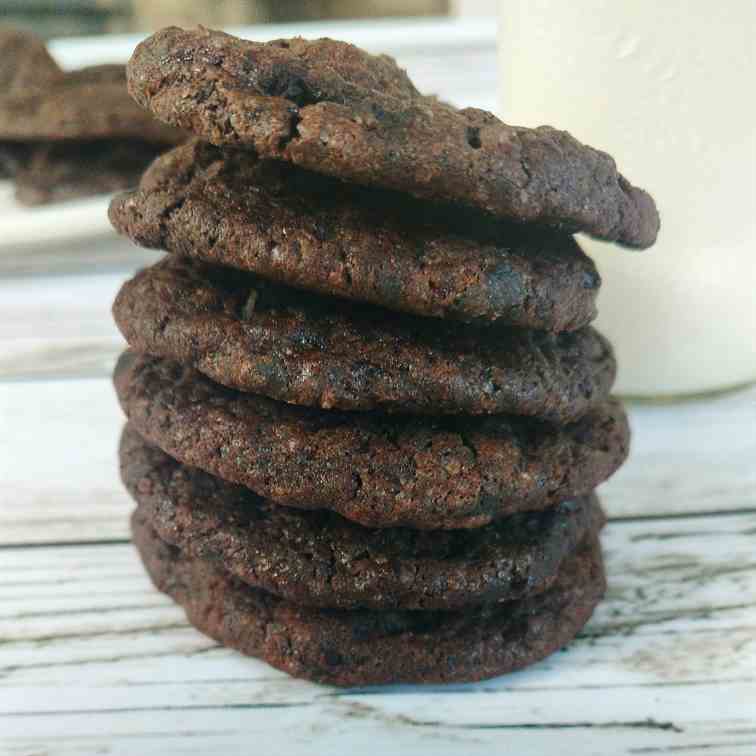 Chocolate fudge cookies