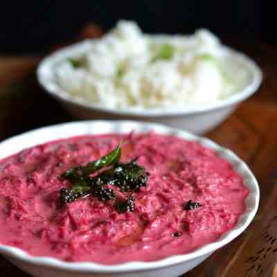 Beetroot Pachadi (Raita)