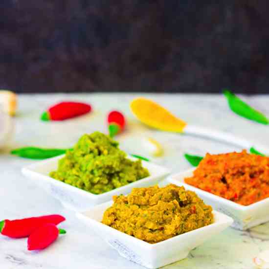 Easy Thai Style Curry Pastes