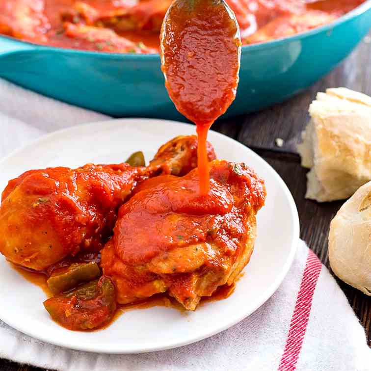 Grandma's Easy Chicken Cacciatore