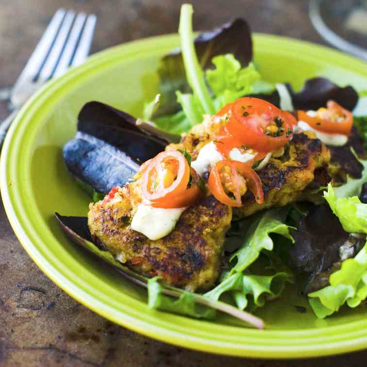 Crab Cake Salad