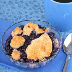 Gluten Free Blueberry Cobbler