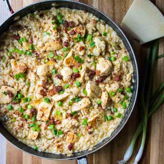 Poblano Chicken Risotto
