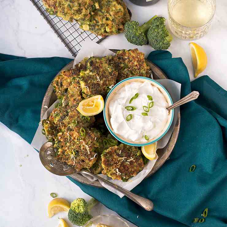 Broccoli Cheddar Fritters