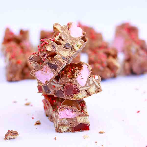 Raspberry Rocky Road