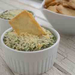 protein-packed spinach & artichoke dip