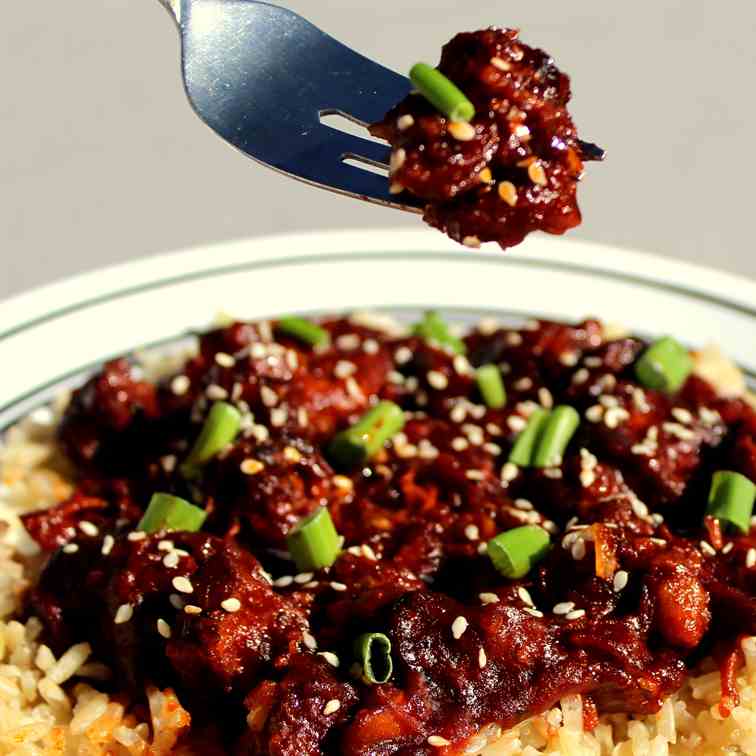 Sweet Sesame Chicken in the Slow Cooker