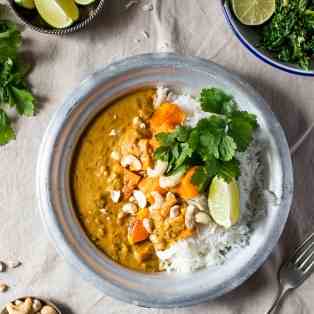 Pumpkin coconut curry