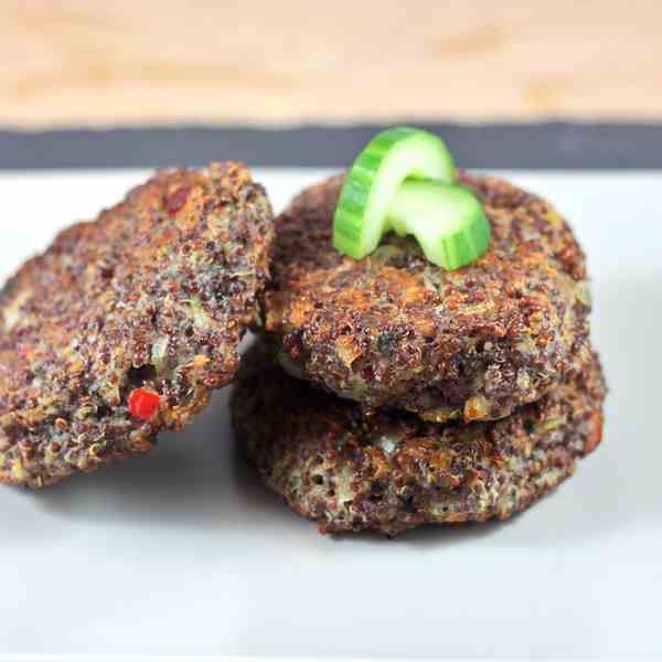 Red Quinoa Vegetarian Burger 