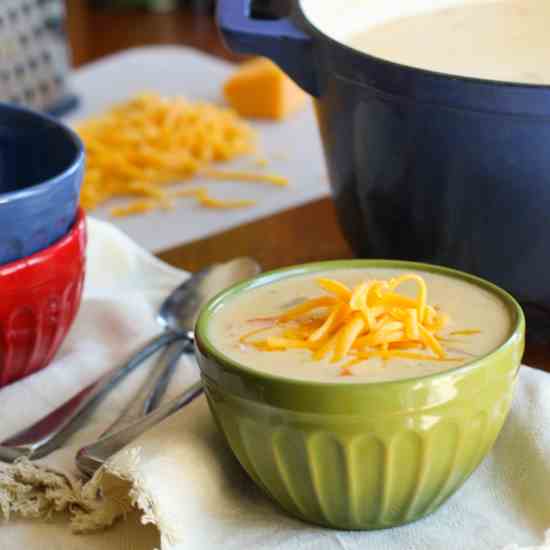 Gluten Free Cheddar Cheese Soup