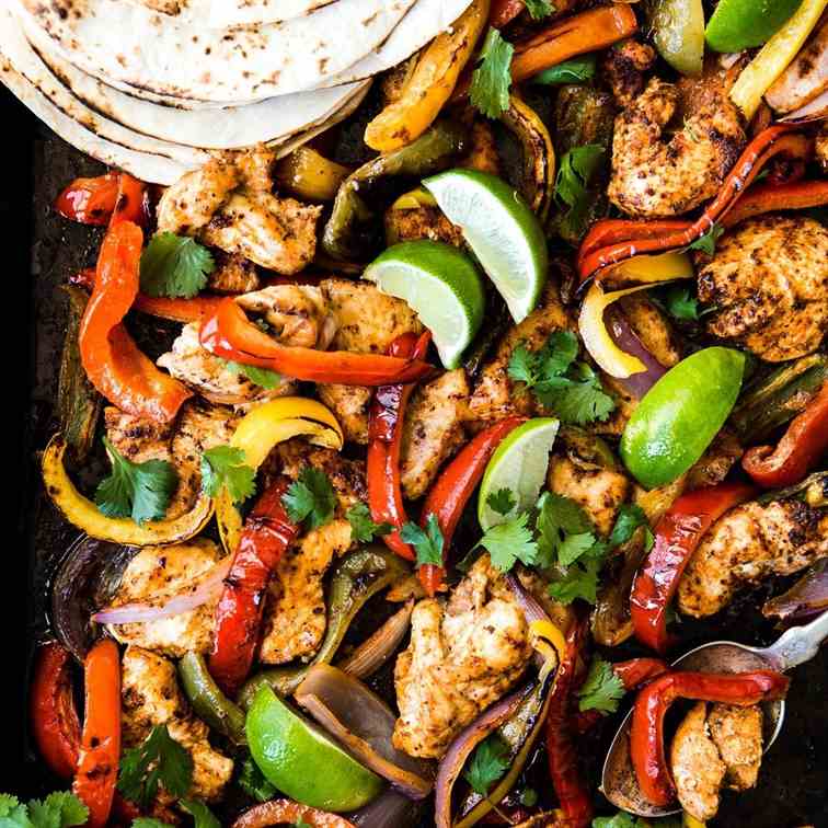 Sheet Pan Chicken Fajitas