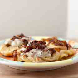 Caramelized Onion Cheddar Potato Pierogies