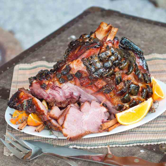 Herb and Citrus Baked Ham for Easter