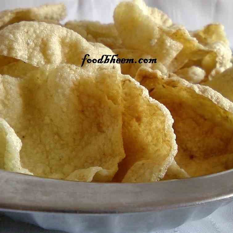 Rava Vadiyalu Sooji ke papad Bombai Rava