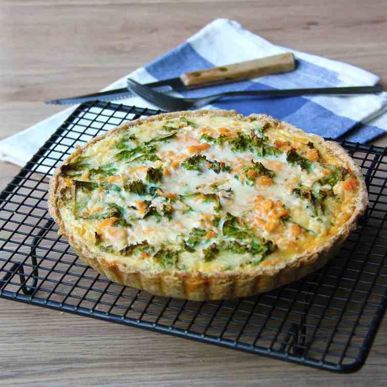 Salmon & Kale Quiche