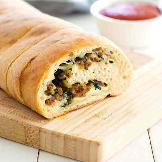Stuffed Spinach Bread