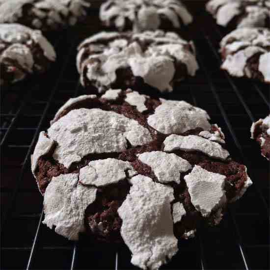 Chocolate Crackle Cookies