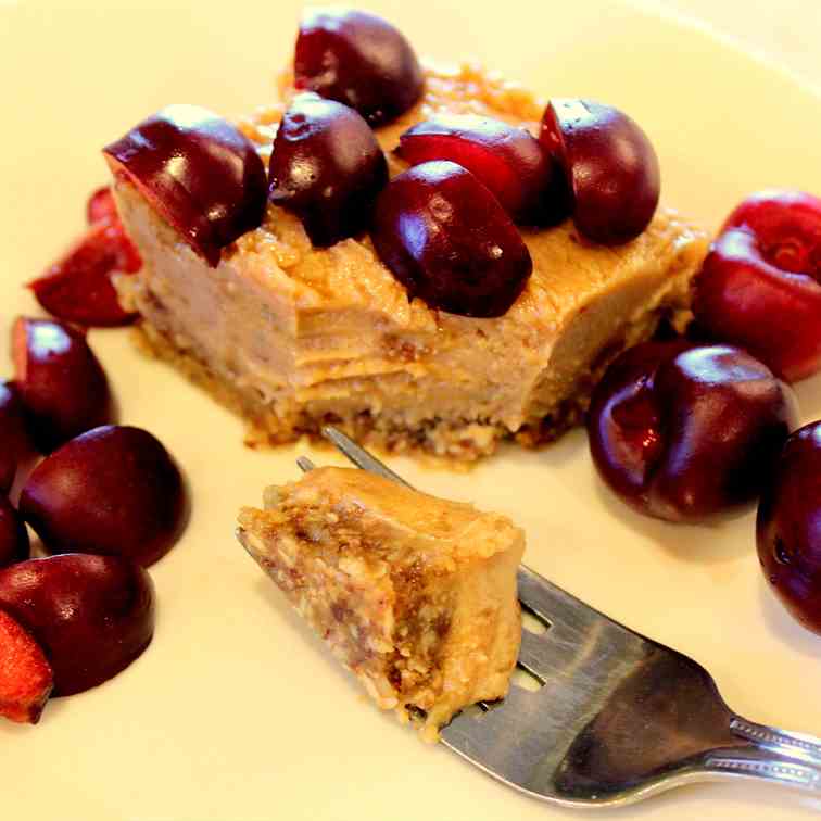 Healthy No-Bake Peanut Butter -Cheesecake-