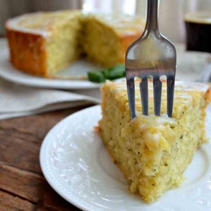 LEMON BASIL YOGURT CAKE