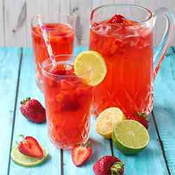 Strawberry Lemonade Recipe (with Lime)