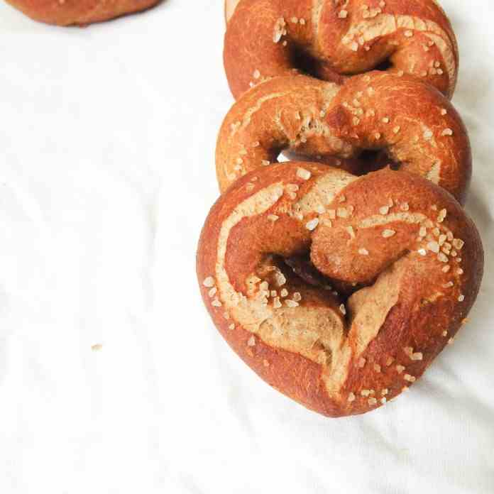 Peanut Butter Banana Soft Pretzels