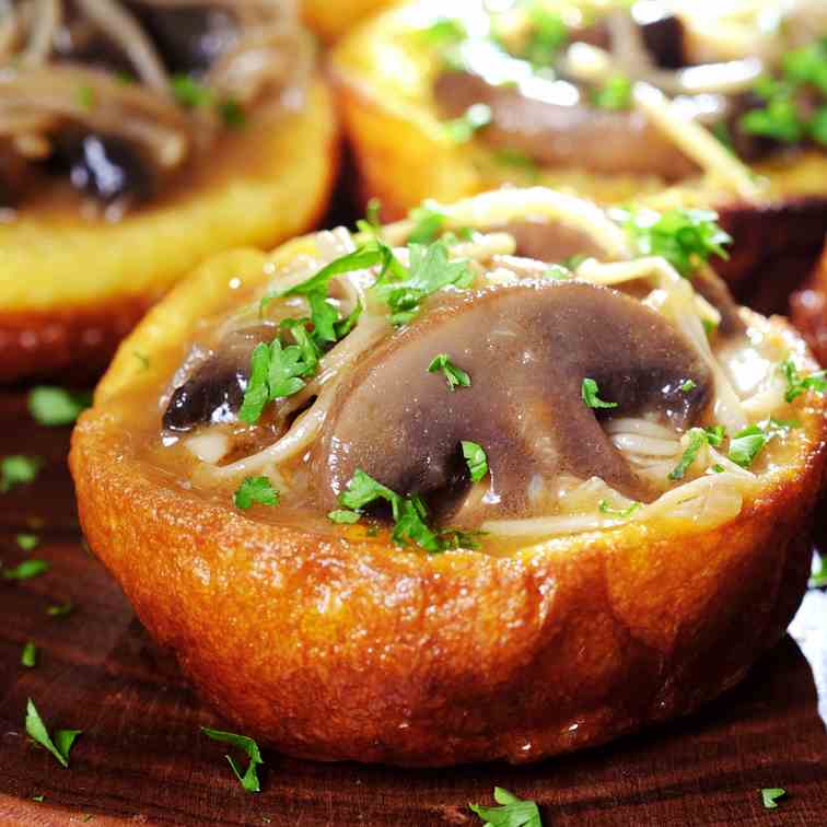 Gluten-Free Yorkshire Pudding with Mixed Mushroom Ragout