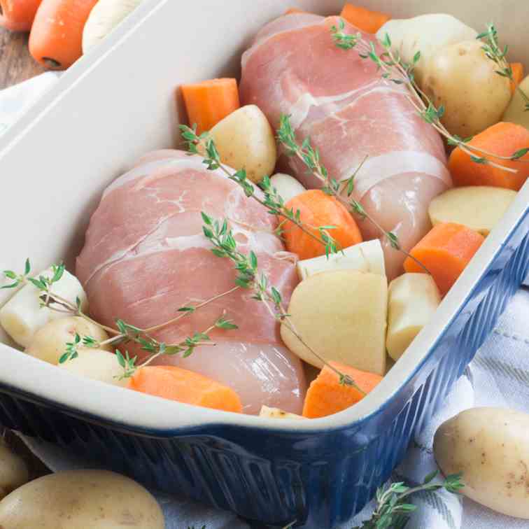 Easy One-Tray Roast Chicken