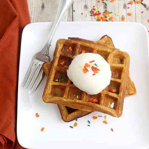 Pumpkin Pie Waffles