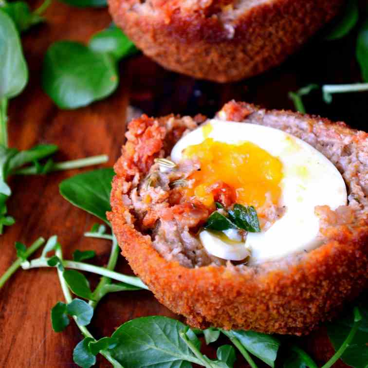 Chorizo and Fennel Scotch Eggs