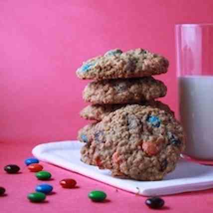 oatmeal craisin m&m cookies