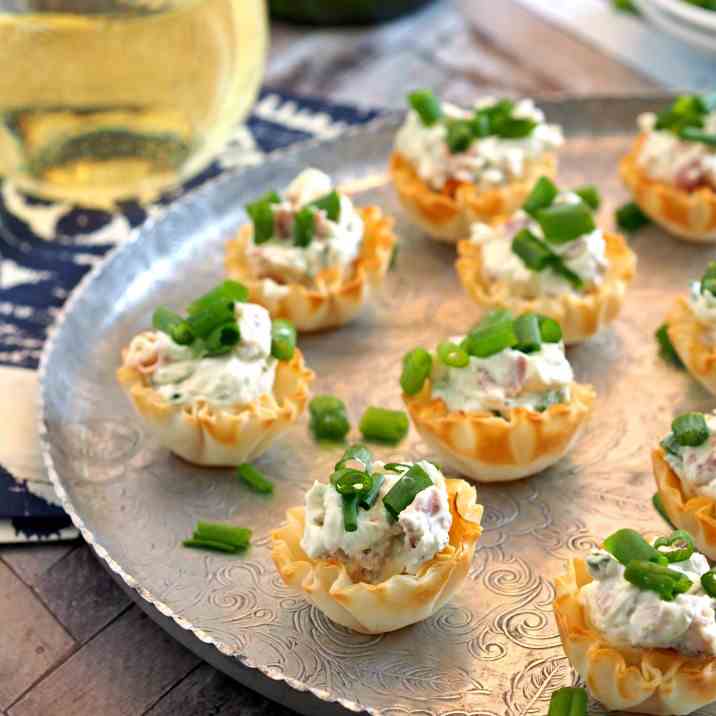 Boursin Prosciutto Phyllo Cups