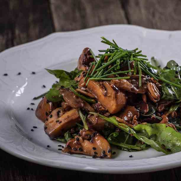 Warm Mushroom Salad