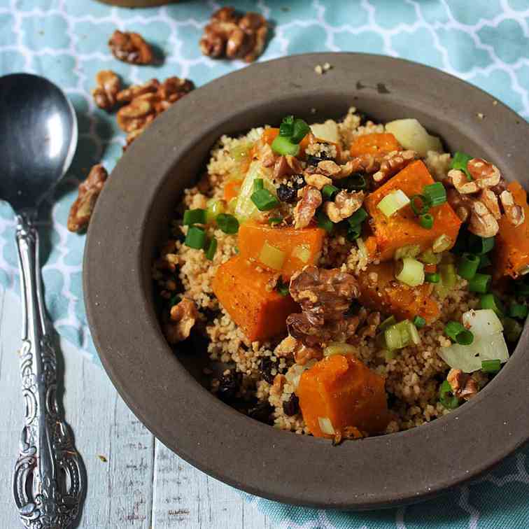 Couscous with Roasted Pumpkin and Walnut