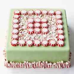 Candy cane cake