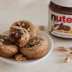 Peanut Butter Nutella Cookie Cups