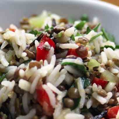 Wild Rice & Lentil Salad
