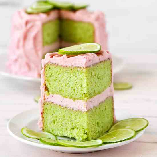 Strawberry Limeade Cake