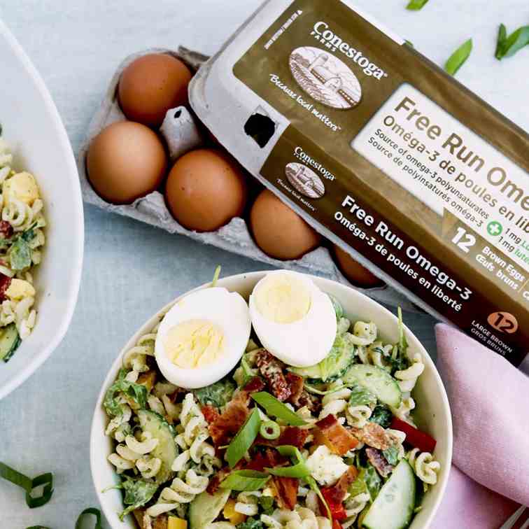 Gluten-free Bacon - Egg Pasta Salad