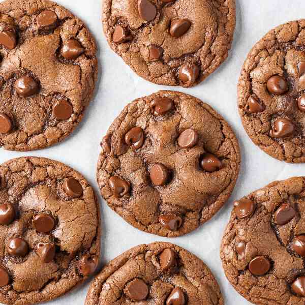Double Chocolate Chip Nutella Cookies